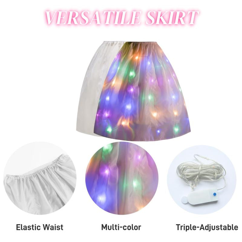 Kids' Princess Dress Costume Set with Versatile Skirt for Toddler Girl Halloween Christmas Party Outfit