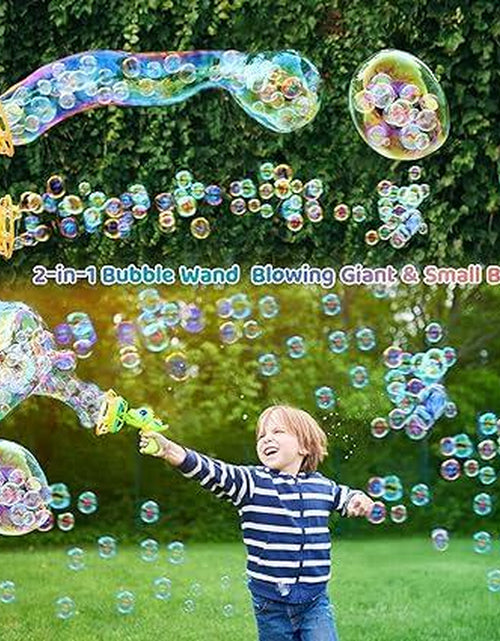Load image into Gallery viewer, Bubble Machine Dinosaur Bubble Machines for Children, Toy with Bubble Solution, Boys &amp; Girls Games, Garden &amp; Outdoor Easter Gifts
