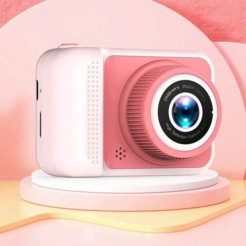 1080P Mini Dual Lens Digital Camera for Summer, 2000W Front & Rear Dual Compact Camera with Eye Protective Screen, Digital Camera, Anti-Fall High Definition Digital Cameras, Portable Digital Cameras for Video Shooting, Camera for Vlogging