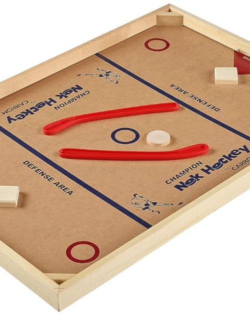 Load image into Gallery viewer, Carrom Champion Nok Hockey Game (Standard Size) — Wooden Board Games for Adults &amp; Children — Indoor and Outdoor Games for Family — Sports Board Games
