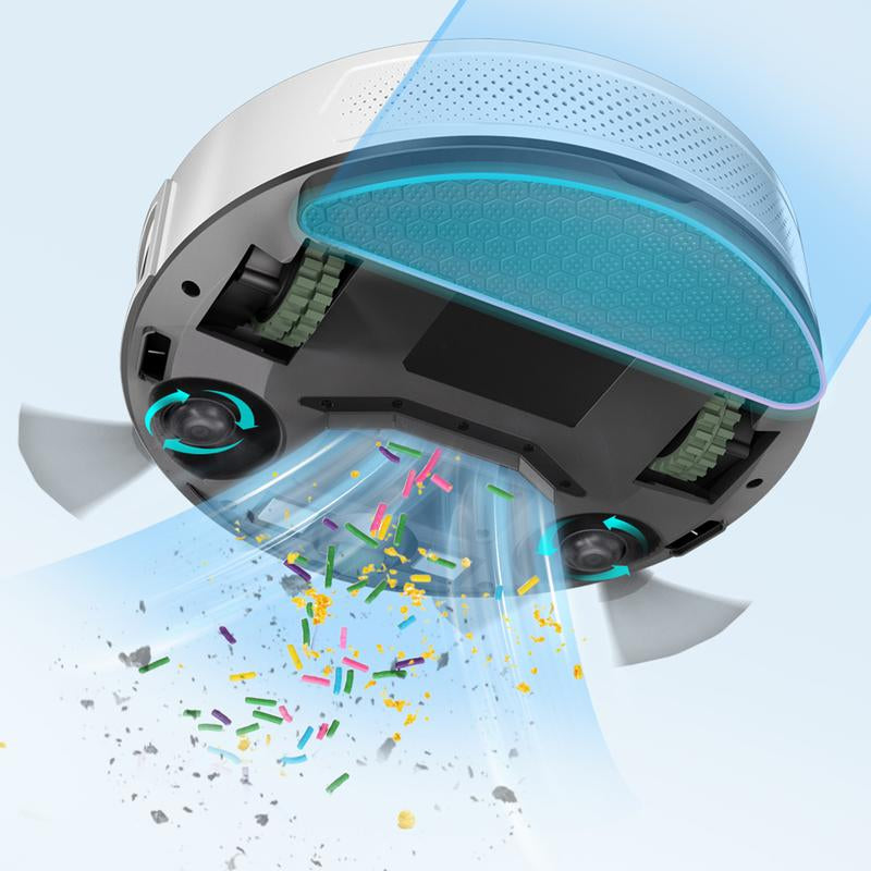 OKP K5 Pro Robot Vacuum and Mop, 2 in 1 Mopping Robotic Vacuum with 5000 Pa Suction Power, Auto Self-Recharging, Wi-Fi(2.4Hz Only) /App/Alexa/Remote Control, Good for Hard Floors and Pet Hair Pick up Home Appliances Robotvacuummop