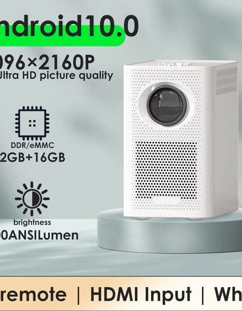 Load image into Gallery viewer, S30MAX Portable Smart Mini Projector 1080P 9500L Portable Projector Android Projectors with WIFI and Bluetooth Remote

