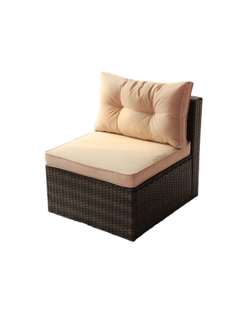 Load image into Gallery viewer, Patio Furniture Set PE Rattan Sectional Garden Furniture Corner Sofa Set
