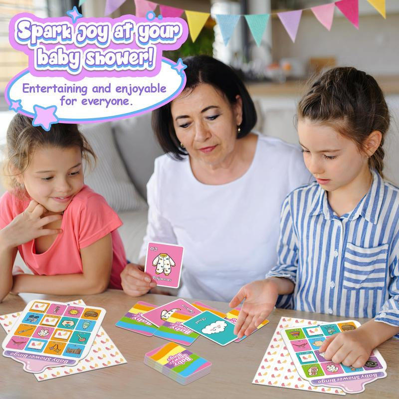 40 Baby Shower Bingo Cards, Activities Games,Party Bingo for Adults Kids