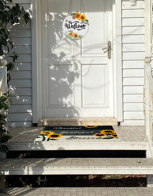 Load image into Gallery viewer, Sunflower Kitchen Rugs - Kitchen Mat Set of 2, Sunflower Decor Sunflower Rugs for Kitchen, Farmhouse Kitchen Rugs, Country Sunflower Kitchen Decor Accessories Things - Sunflower Rugs and Mats
