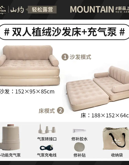 Load image into Gallery viewer, Inflatable Sofa Bed for Camping and Home Use
