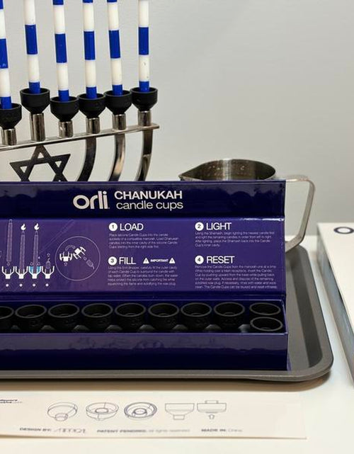 Load image into Gallery viewer, Orli Silicone Candle Cups for Chanukah Menorahs, Judaica by the Candleware Collective, #Hanukkah Candlestick Holder #Jewishtiktok Shabbat Candles
