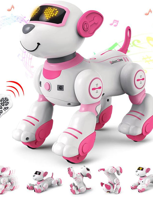 Load image into Gallery viewer, Robot Dog Toys for Girls Toys Interactive Robot Toy Followme Robot for Kids 5-7 Intelligent Remote Control Dog with Sing Dance AI Robotics for Kids Age 3 4 5 6 7 Chrismas Birthday Gifts Remote Control Remote Control Racing Car Sensor Music
