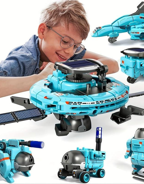 Load image into Gallery viewer, STEM 6-In-1 Solar Robot Kit - Space-Themed Educational Toy for Kids, Creative Learning, Birthday &amp; Holiday Gift for Hands-On Science Projects Fun Mode
