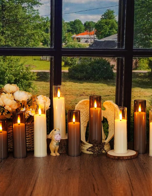 Load image into Gallery viewer, 12 Pcs Flameless Candles, Battery Required, LED Candles with Remote Control Timer, Party Wedding Decor, Halloween, Christmas Decorations, Lighting
