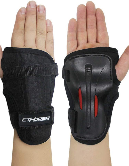 Load image into Gallery viewer, Adult/Child Long Damping Non-Slip Anti-Fall Wrist Guards Protective Gear for Roller Skating Skating Skiing Skateboard Snowboard Cycling Bicycle Scooter
