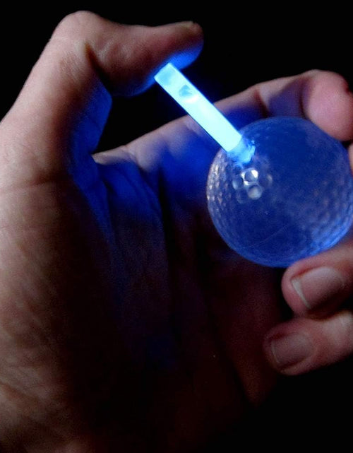 Load image into Gallery viewer, Night Golf Balls - 20 Reusable Glow in the Dark Plastic Golf Balls with Blue Glow Inserts
