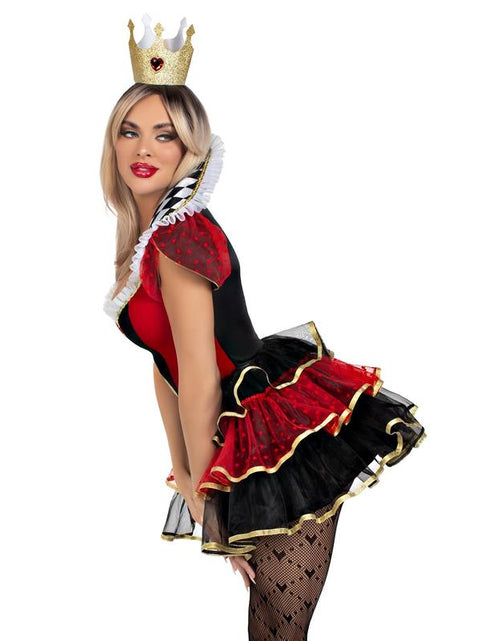 Load image into Gallery viewer, Queen of Hearts Wonderland Halloween Costume Dress
