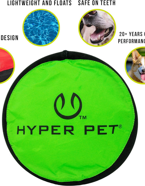 Load image into Gallery viewer, Flippy Flopper 9" Flying Disc Soft Dog Toy, Floats in Water &amp; Safe on Teeth, for All Breeds, Pack of 5 (Colors May Vary)
