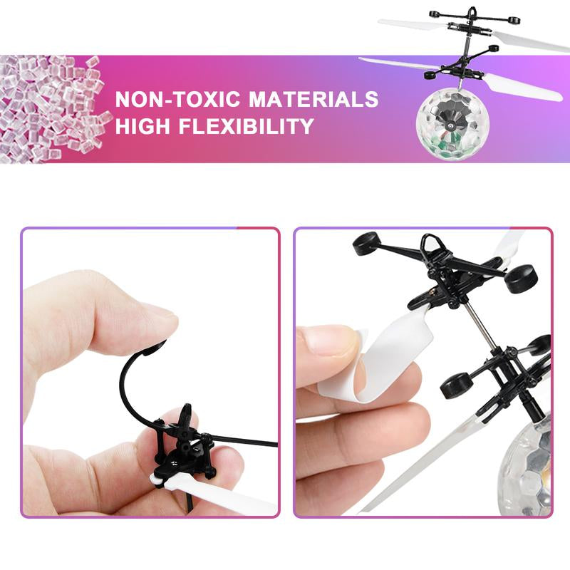 Allaugh Flying Ball Toys, RC Toy for Kids Boys Girls Rechargeable Light up Ball Drone Infrared Induction Helicopter with Remote Controller for Indoor and Outdoor Games