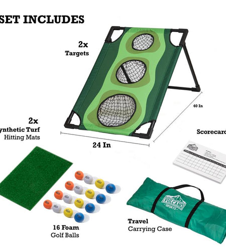 Par 1 Backyard Golf Cornhole Game, Golf Gifts for Men, Golf Accessories for Men, Golf Chipping Game