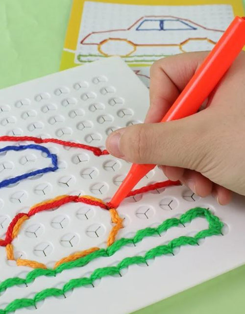 Load image into Gallery viewer, Children's Threading Board Diy Drawing Board String Puzzle
