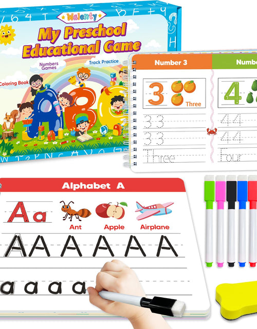 Load image into Gallery viewer, Walenty Preschool Learning Activities Kindergarten Workbooks Toddler Busy Book Handwriting Practice Activity Tracing Book for Kids 3-5 Montessori Educational Toys Gifts for 3 4 5 Year Old Boy Girl
