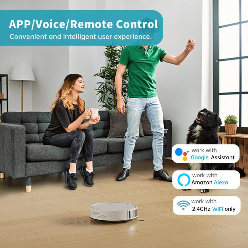 OKP K5 Pro Robot Vacuum and Mop, 2 in 1 Mopping Robotic Vacuum with 5000 Pa Suction Power, Auto Self-Recharging, Wi-Fi(2.4Hz Only) /App/Alexa/Remote Control, Good for Hard Floors and Pet Hair Pick up Home Appliances Robotvacuummop