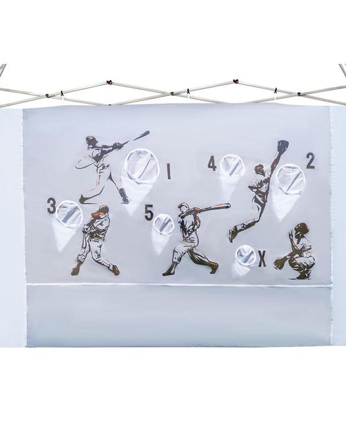 Load image into Gallery viewer, CROWN SHADES Toss Game Netting with 2 Balls - Outdoor Games for Kids, Adults and Family - Easy Setup for Tailgating, Patio, Lawn, Porch, Beach, Backyard (White)
