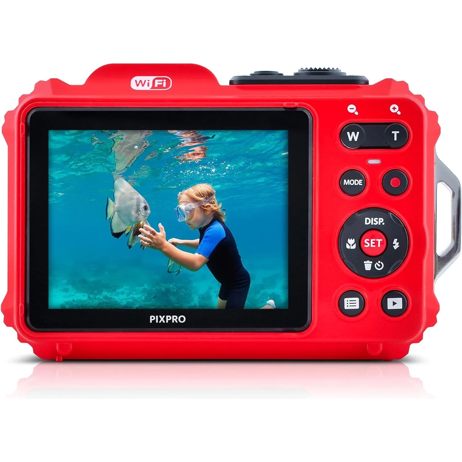 PIXPRO WPZ2 Full HD Rugged Waterproof Digital Camera, 16MP, Red