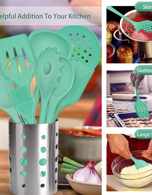 Load image into Gallery viewer, Silicone Kitchen Cooking Utensils Spatula Pasta Cookware Set Cooking Accessories Kitchen Utensils Kitchen Tools Kitchen Gadgets
