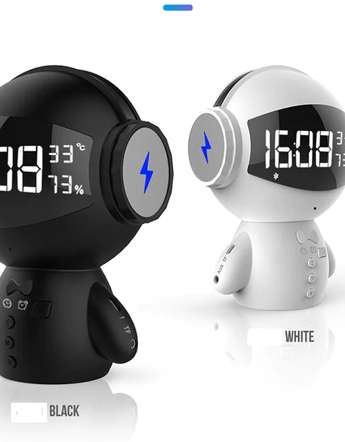 Load image into Gallery viewer, Speaker Robot Alarm Clock Mini Speaker

