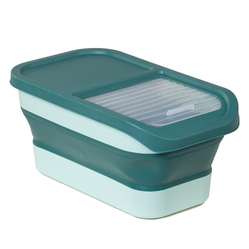 GOODSKY Dog Food Storage Container, Pet Food Storage Containers Dry Food for Dog, Cats and Other Pet, Collapsible Dog Food Container, Folding Pet Food Container with Lids