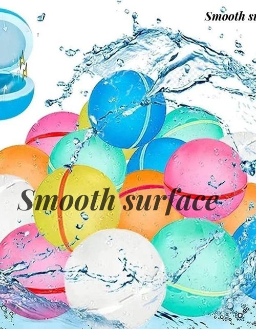 Load image into Gallery viewer, Reusable Water Balloons for Kids, Eco-Friendly Water Balloons with Mesh Bag, Chemical-Free, Summer Pool Beach Toys Summer Water Fun for Outdoor Games, Outdoor Water Game Toys for Teens and Adults, Self-Sealing Bombs Splash Balls, Quick-Fill Magnetic Ball

