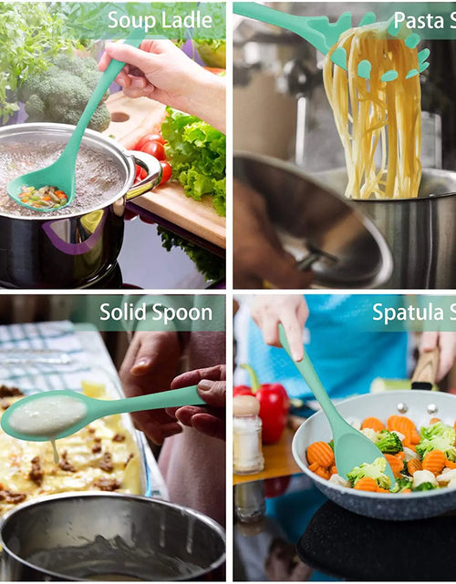 Load image into Gallery viewer, Silicone Kitchen Cooking Utensils Spatula Pasta Cookware Set Cooking Accessories Kitchen Utensils Kitchen Tools Kitchen Gadgets
