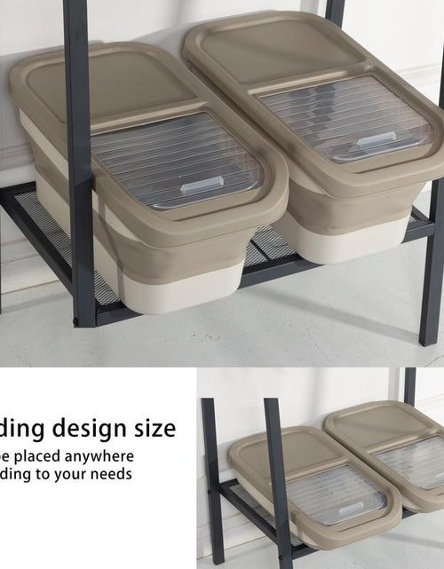 Load image into Gallery viewer, GOODSKY Dog Food Storage Container, Pet Food Storage Containers Dry Food for Dog, Cats and Other Pet, Collapsible Dog Food Container, Folding Pet Food Container with Lids
