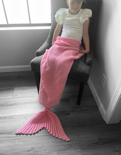 Load image into Gallery viewer, L.W. Clothing Company Baby &amp; Toddler Mermaid Tail Blanket for Girls - Soft Knit, 35X20 Inches, Ideal for Nursery, Birthdays &amp; Special Occasions Whimsy
