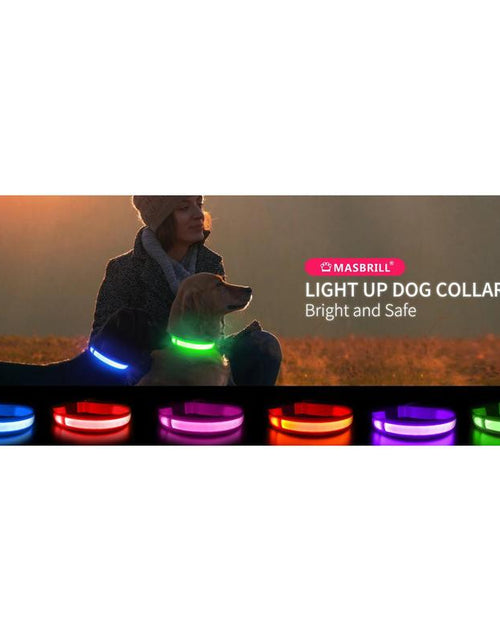 Load image into Gallery viewer, MASBRILL Dog Collar Luminous Pet Supplies Dog Collar Waterpoof Safety Collars
