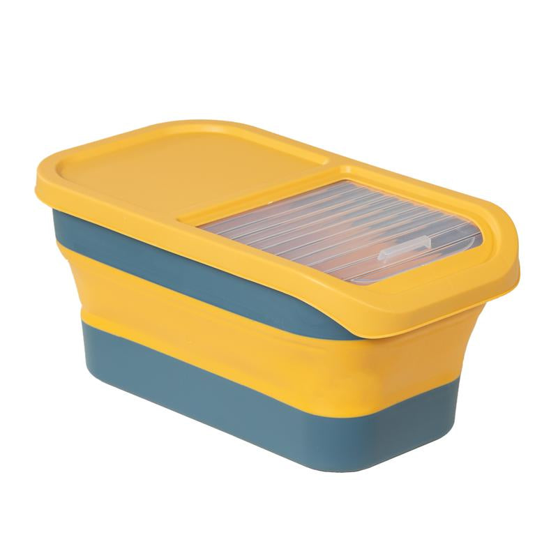 GOODSKY Dog Food Storage Container, Pet Food Storage Containers Dry Food for Dog, Cats and Other Pet, Collapsible Dog Food Container, Folding Pet Food Container with Lids