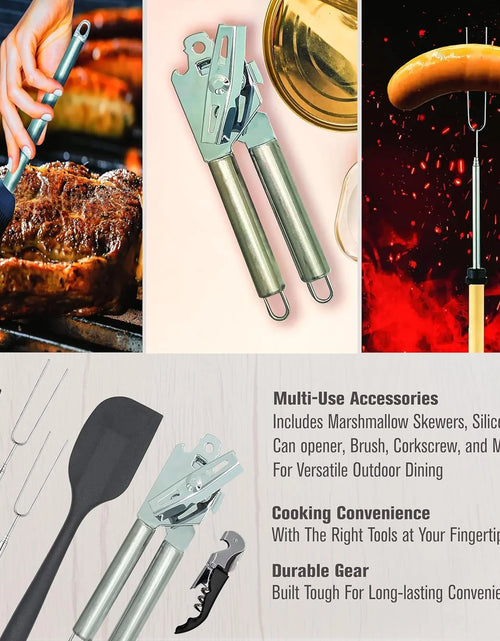 Load image into Gallery viewer, Grilling and Camping Cooking Utensils Set for the Outdoors BBQ - Camping Utensil Set Camping Kitchen Set Cookware Accessories
