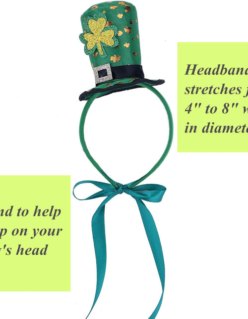 Load image into Gallery viewer, St Patricks Day Dog Costume - St. Patty&#39;S Day Doggie Headband and Green Bow Tie Kit
