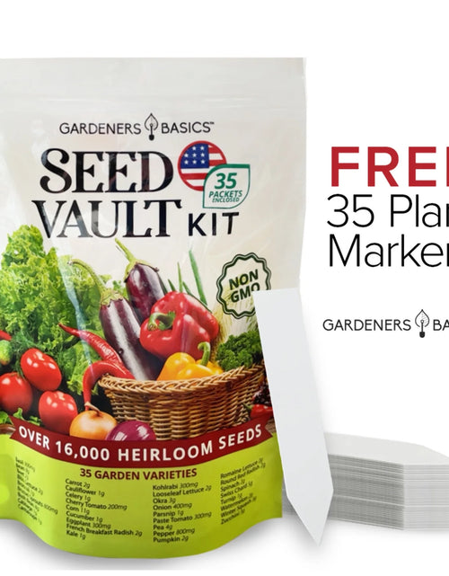 Load image into Gallery viewer, Vegetable Seed Vault Kit | 35 Variety Pack
