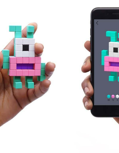 Load image into Gallery viewer, PIXIO Mini Safari 137 Magnetic Blocks in 6 Colors and Free Mobile App for Design
