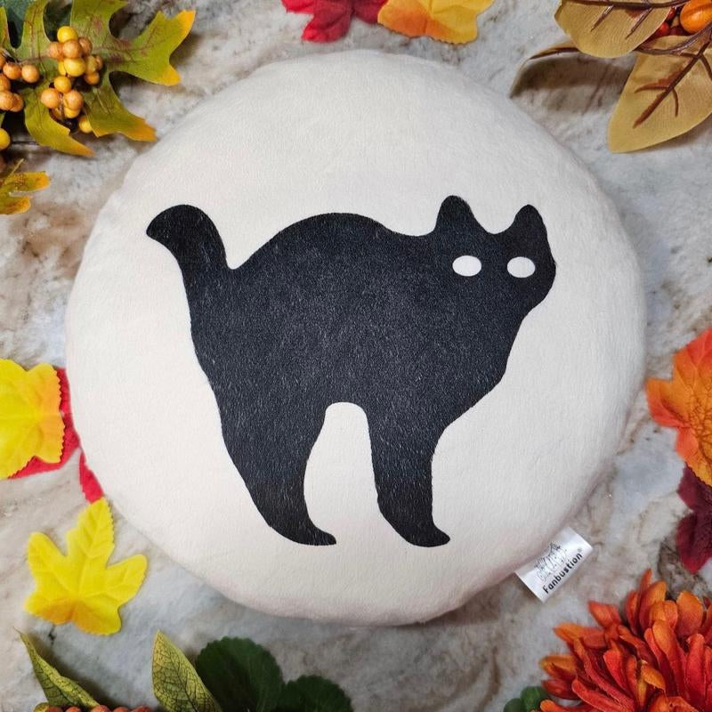 Kawaii Halloween Sugar Cookie Pillow |10 Inch Pumpkin, Black Cat & Ghost | Break & Bake Cookie Decor