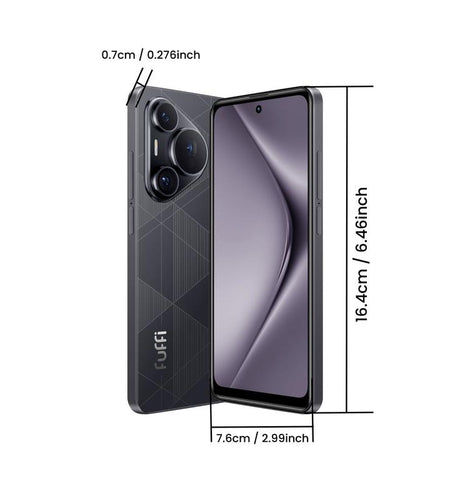Fuffi Smartphone 6.56-Inch HD Screen, 4GB RAM + 32GB Storage, Dual Camera 5Mp+13Mp, Bluetooth-Compatible GPS, Metal Frame, Android 4G Phone