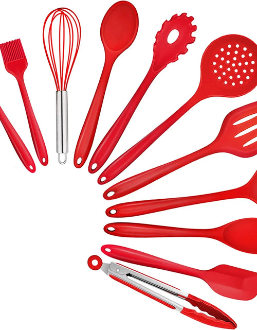 Load image into Gallery viewer, Silicone Kitchen Cooking Utensils Spatula Pasta Cookware Set Cooking Accessories Kitchen Utensils Kitchen Tools Kitchen Gadgets
