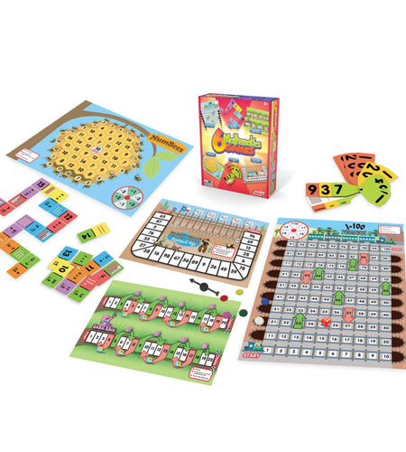 6 Mathematics Games  Board Game for Ages 5-8 Grade 1 Grade 2 Learning, Math, Perfect for Home School, Educational Resources