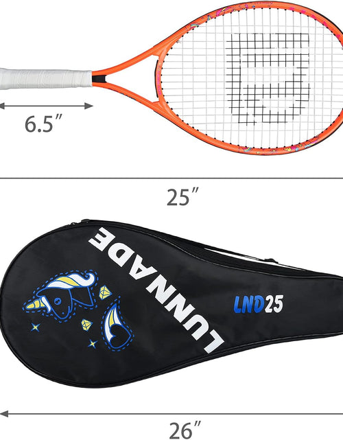 Load image into Gallery viewer, Tennis Racket for Kids Junior, 19/21/23/25 Inch Youth Tennis Racquet with Cover, Suitable for Beginner Boys and Girls Age 3-12
