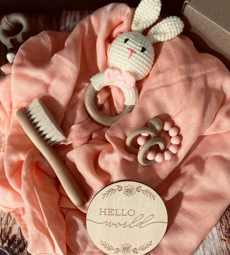 Mintbaby Pink Bunny Set Cotton