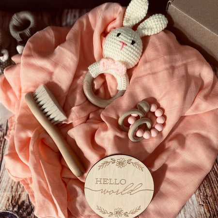 Mintbaby Pink Bunny Set Cotton