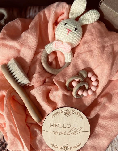 Load image into Gallery viewer, Mintbaby Pink Bunny Set Cotton
