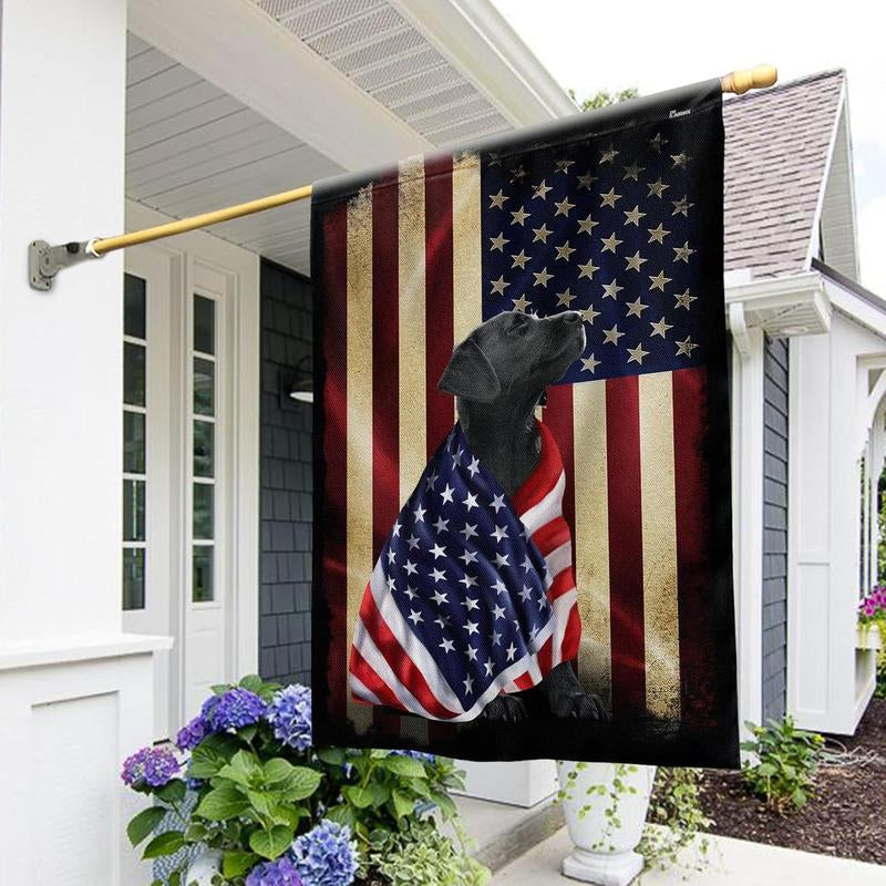 FLAGWIX English Bulldog House Flags, Dog Decor American Flag - 4Th of July Decorations for Home, Yard, House Flag - Patriotic Dog Decor, Double Sided, Heavy Duty Canvas Flag Indoor Outdoor