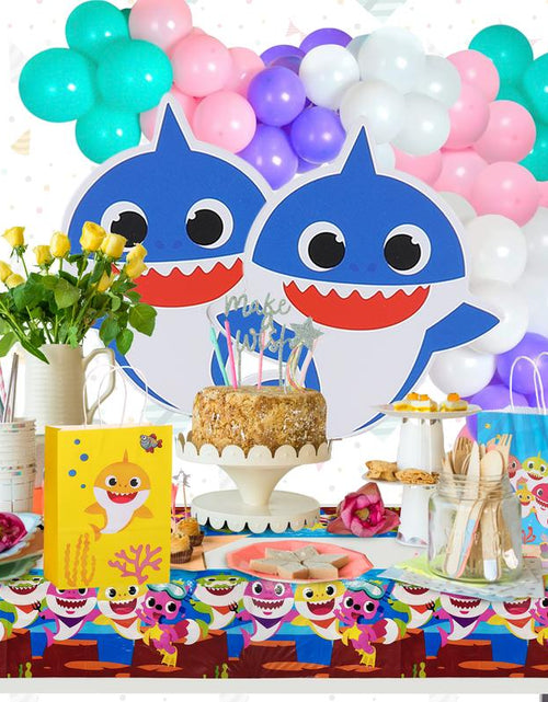 Load image into Gallery viewer, 16 Pcs Baby Shark Birthday Party Bag, under the Sea Themed Baby Shark Party Supplies for Kids, Goodies Bags, Kids Birthday Party Favor Bags
