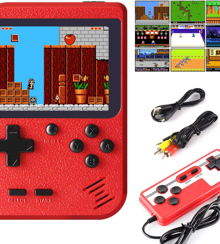 Portable Game Pad With 400 Games Included + Additional Player Controller