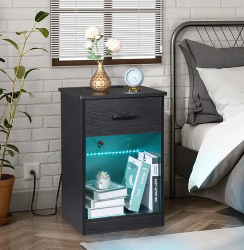 Load image into Gallery viewer, Bedside Table with Drawer
